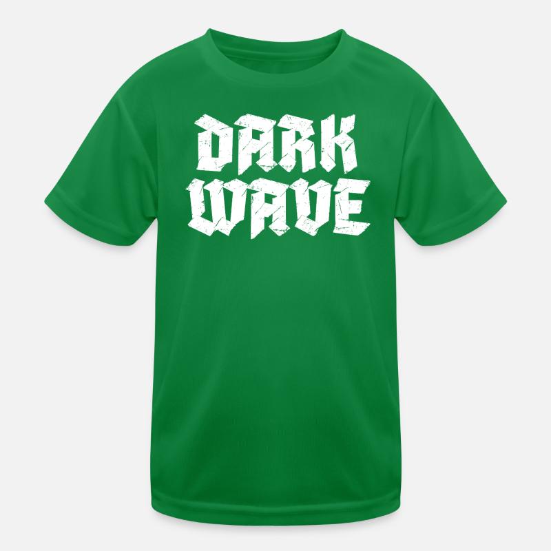 Dark-Wave-Typografie-Logodesign Kinder Funktions-T-Shirt