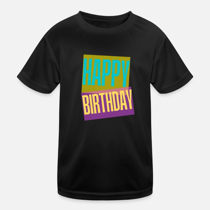 Bon anniversaire T-shirt sport Enfant