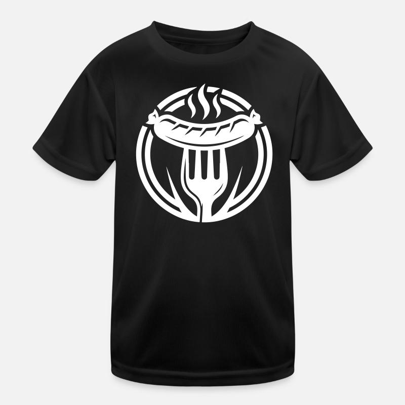 Sausage Bratwurst Icon Kids Functional T-Shirt