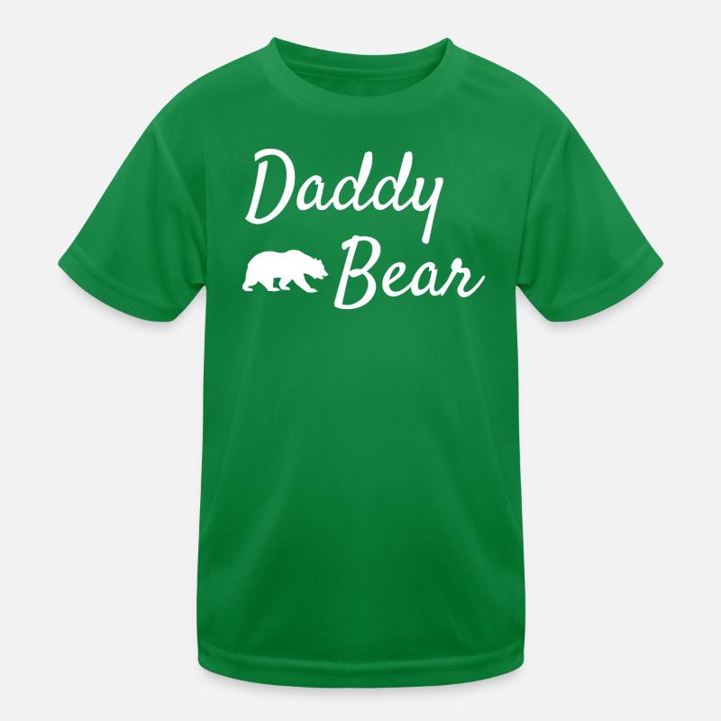 Daddy Bear Script-Logo Kinder Funktions-T-Shirt