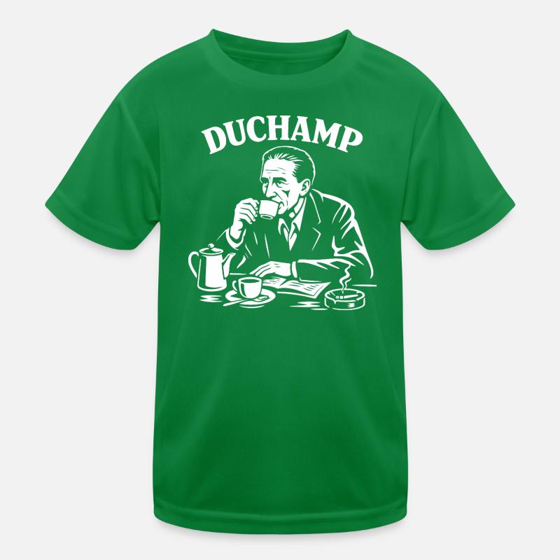 Marcel Duchamp Dada Kaffeeporträt Kinder Funktions-T-Shirt