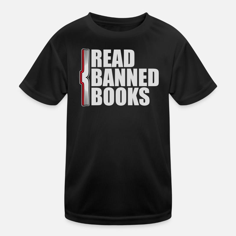 Read Banned Books Verbotene Bücher Lesen Freiheit Kids Functional T-Shirt
