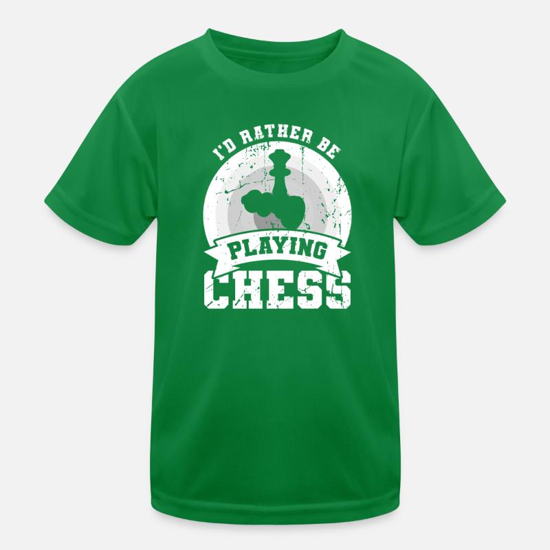 I'd rather play chess Kids Functional T-Shirt
