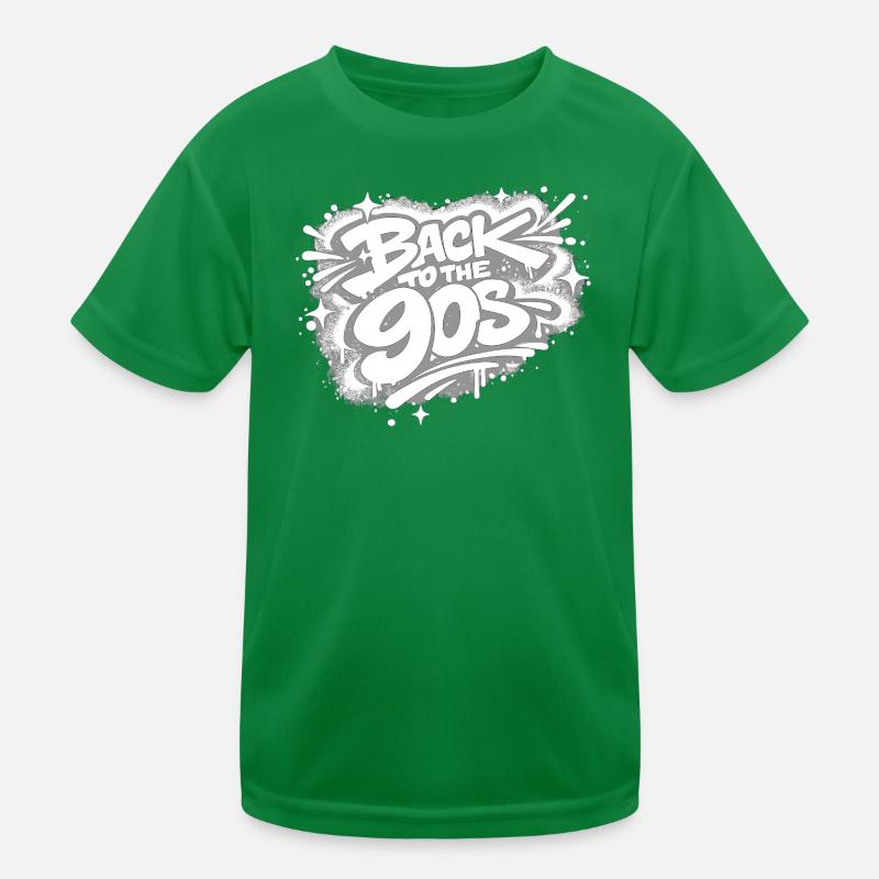 Back to the 90s Graffiti Kids Functional T-Shirt