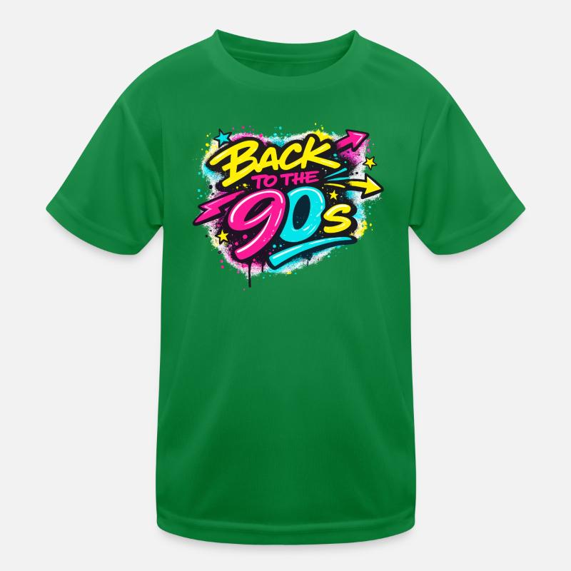 Retour aux graffitis néon des années 90 T-shirt sport Enfant