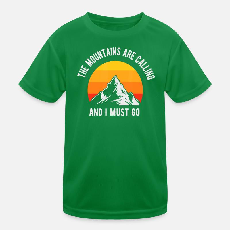 Les montagnes appellent Sunset Peak T-shirt sport Enfant