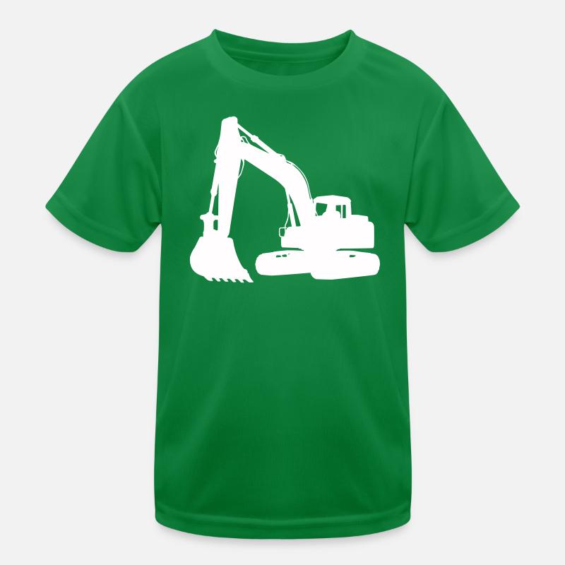 Silhouette d’excavatrice pour la conception de bâtiments T-shirt sport Enfant