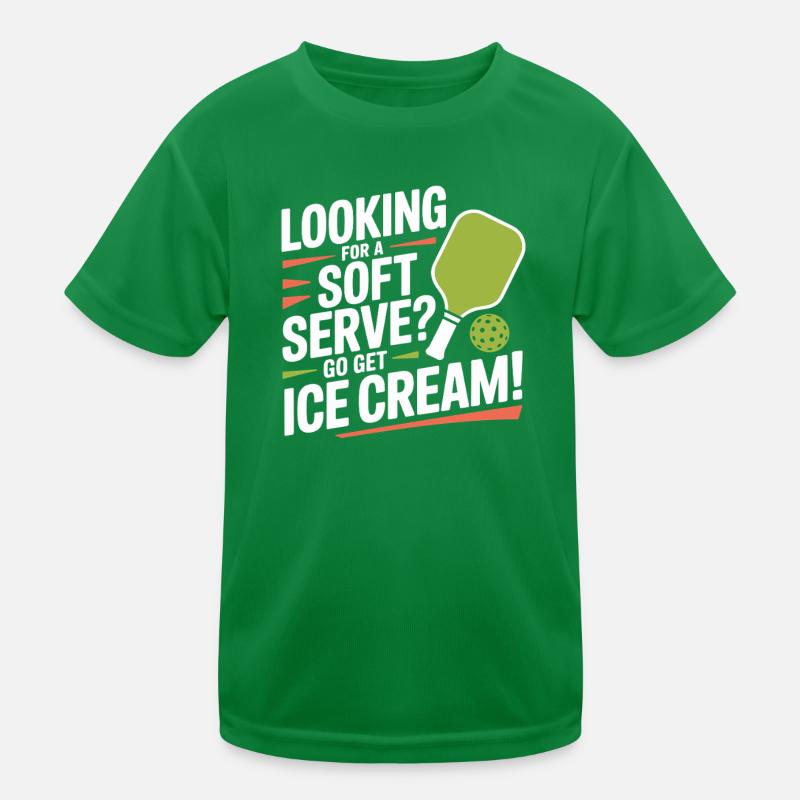 Pickleball Player Looking For Soft Serve Dinking Kids Functional T-Shirt