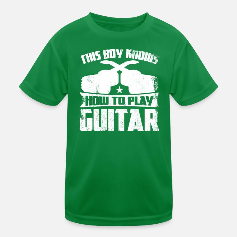 Guitariste drôle T-shirt sport Enfant