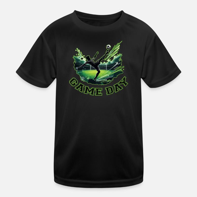 Spieltags-Fußball: Dynamischer Rettungsstand Kinder Funktions-T-Shirt