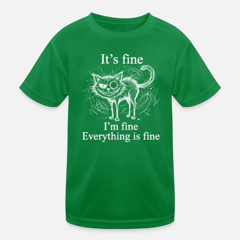 Ça va, je vais bien, tout va bien, chats T-shirt sport Enfant