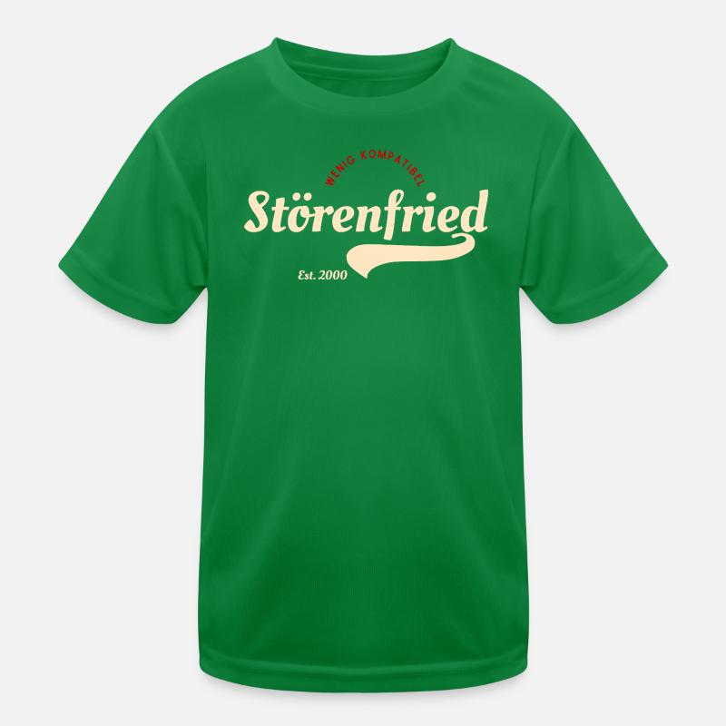 Störenfried Vintage Script Logo Kinder Funktions-T-Shirt