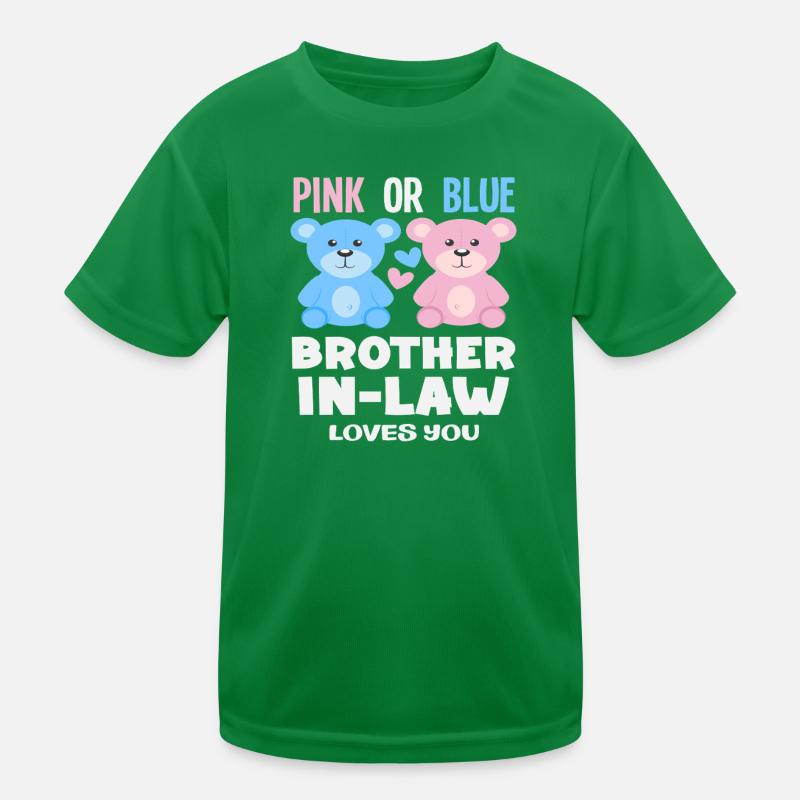Pink Oder Blau Stiefbruder Liebt Dich Kinder Funktions-T-Shirt