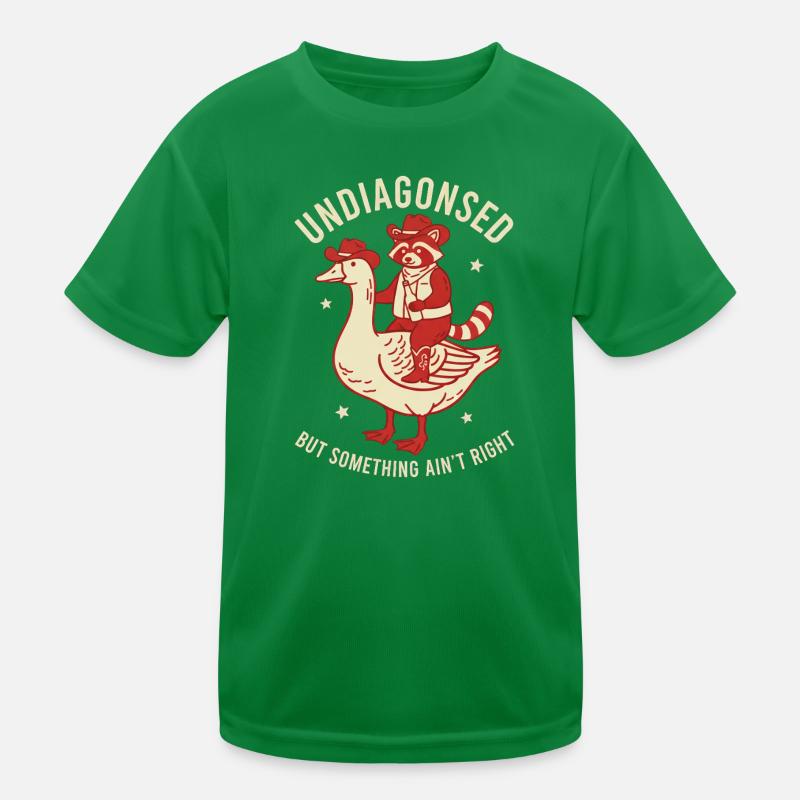 Räuberischer Duck-Rider Kinder Funktions-T-Shirt