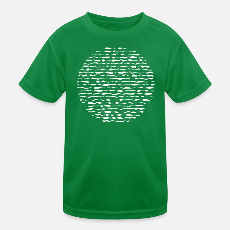 Circular Ripple Strata Kids Functional T-Shirt
