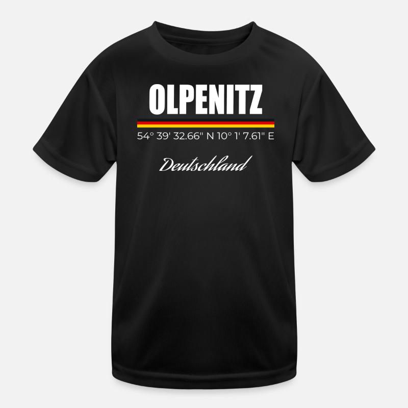 Olpenitz - Kinder Funktions-T-Shirt - Schwarz