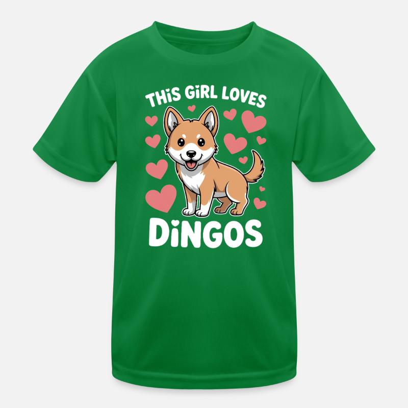 Dingo Sprüche Dingos Lustiges Dingo Geschenk Kinder Funktions-T-Shirt