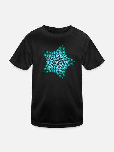 Glow of the Ocean Star - Kinder Funktions-T-Shirt - Schwarz