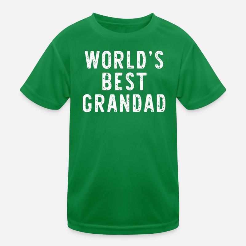 Bester Opa der Welt Kinder Funktions-T-Shirt