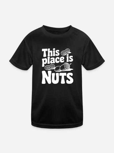 Cet endroit est dingue - T-shirt sport Enfant - noir - Devant