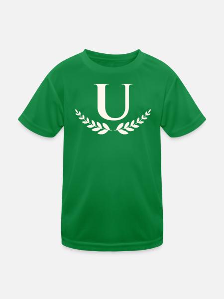 U - Kinder Funktions-T-Shirt - Kelly Green - Vorne