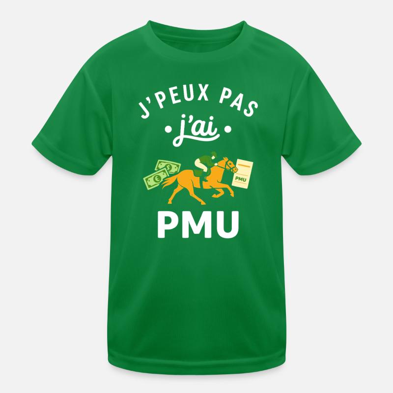 J’ai pas PMU – Cheval et billets T-shirt sport Enfant