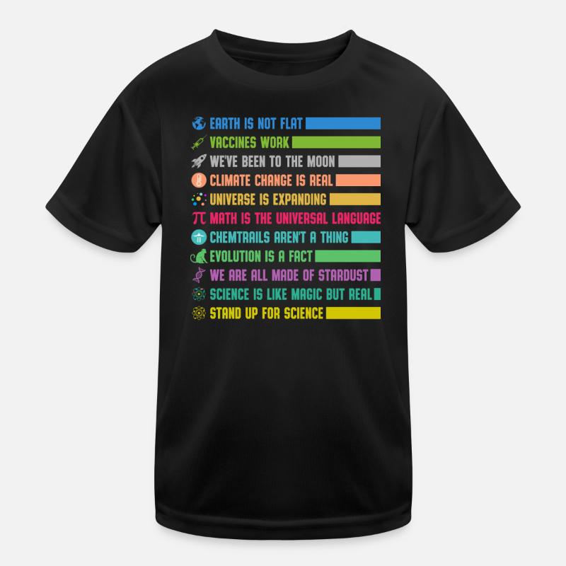 Bunte Wissenschafts Statements Kinder Funktions-T-Shirt