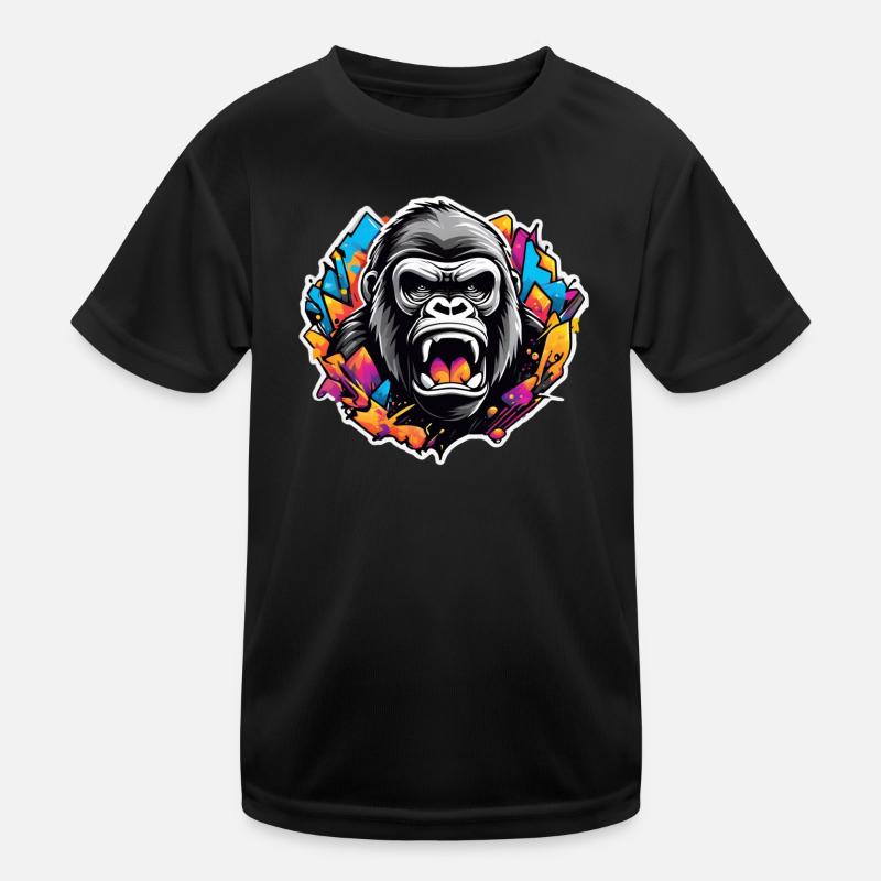 Gorille Graffiti Éclatant T-shirt sport Enfant