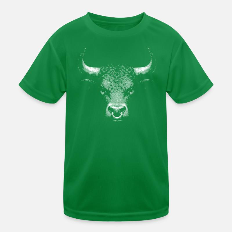 Stier Kinder Funktions-T-Shirt