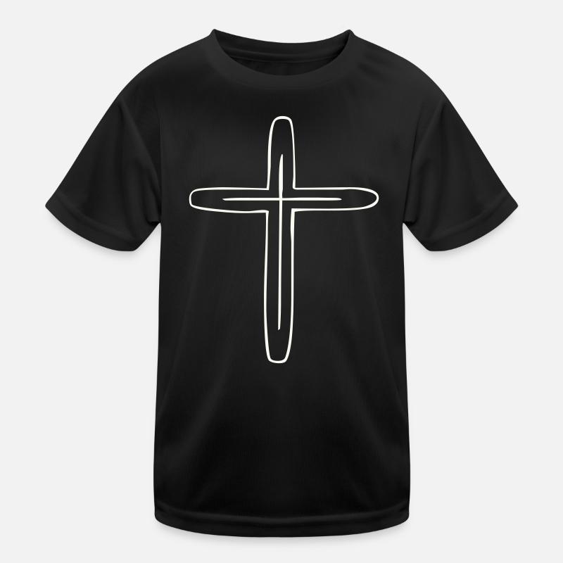 Kreuz Kinder Funktions-T-Shirt