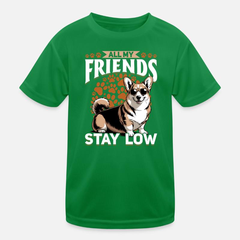 Corgi de race de chien drôle T-shirt sport Enfant