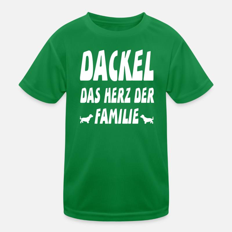 Dackel Kinder Funktions-T-Shirt