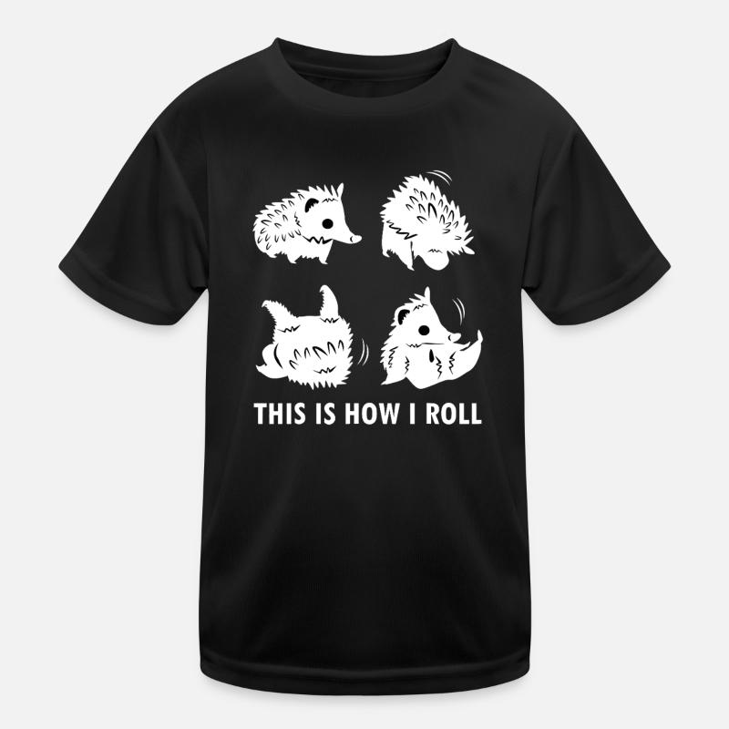 Hedgehogs Roll: Cute Quirk Kids Functional T-Shirt