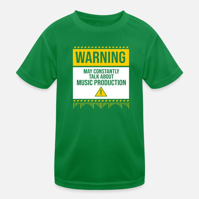 Keyboard DJ Djing Label Kinder Funktions-T-Shirt