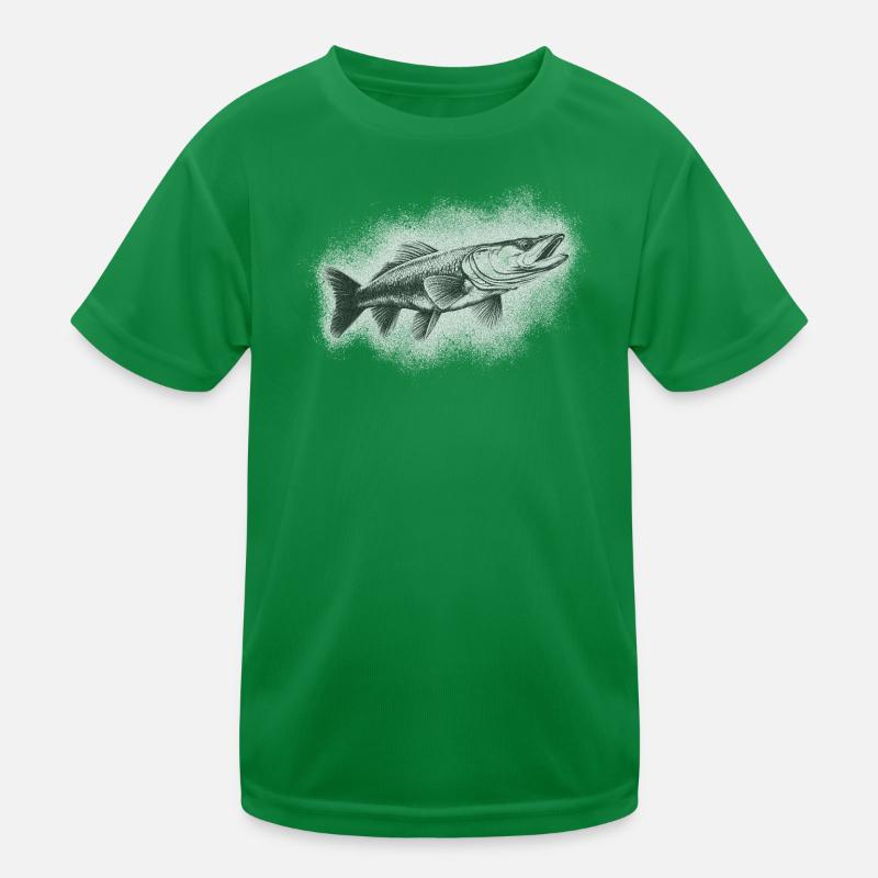 Pike Angler Kids Functional T-Shirt
