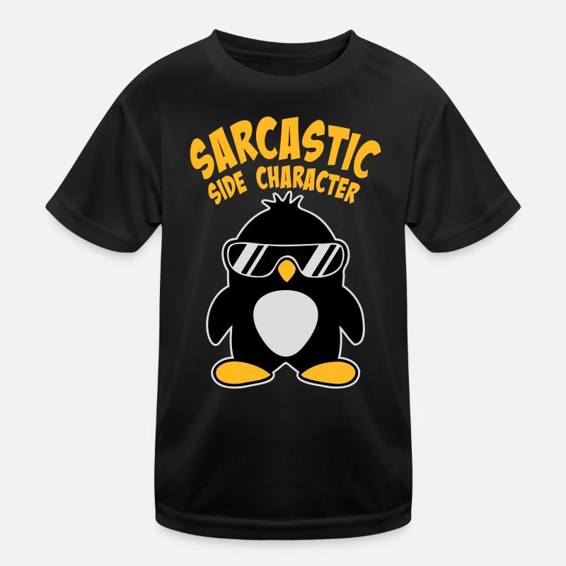 Logo des lunettes de soleil de personnage secondaire sarcastique du Pingouin T-shirt sport Enfant