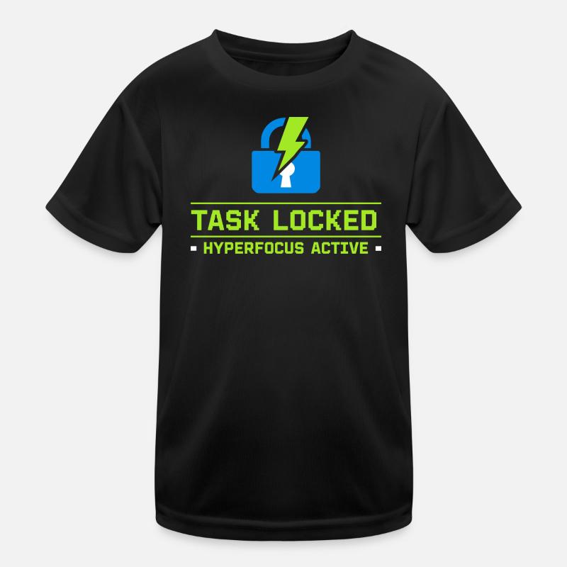 TDAH, mode hyperfocalisation, TDAH, humour Neurodivergent T-shirt sport Enfant