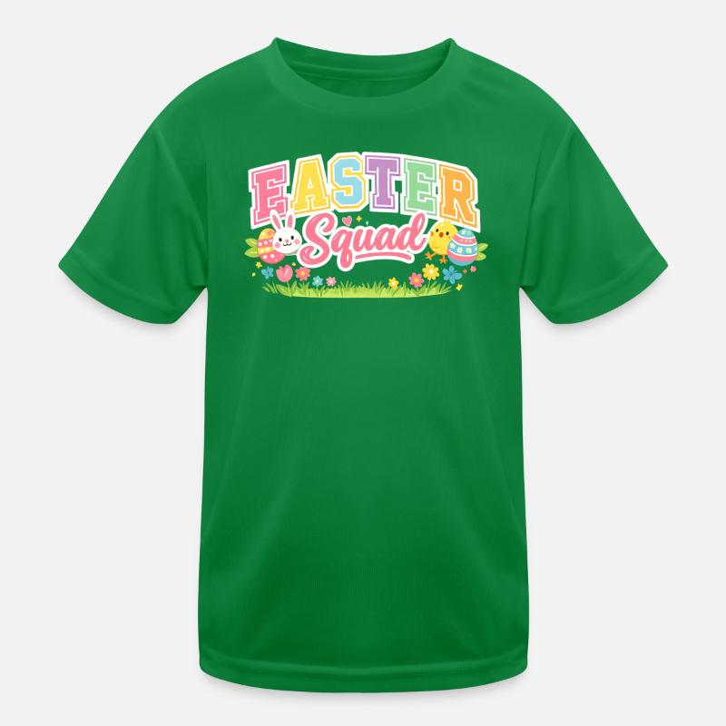 Easter Squad Egg Hunt Kids Functional T-Shirt