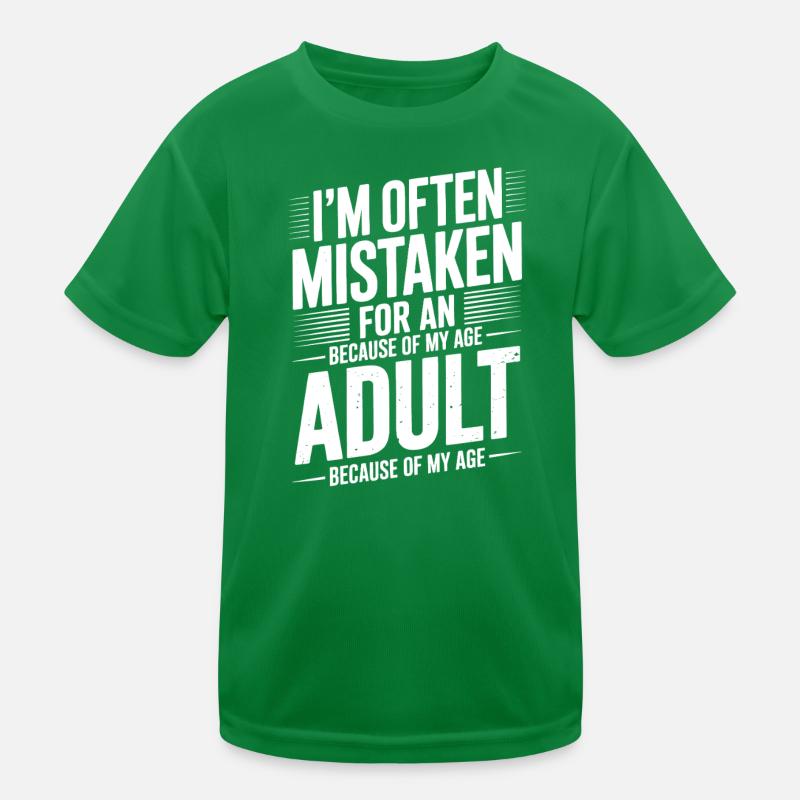 Saying Young Look Old Humor Funny Gift Kids Functional T-Shirt