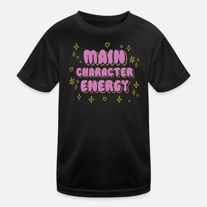 Main Character Energy Tee Kids Functional T-Shirt