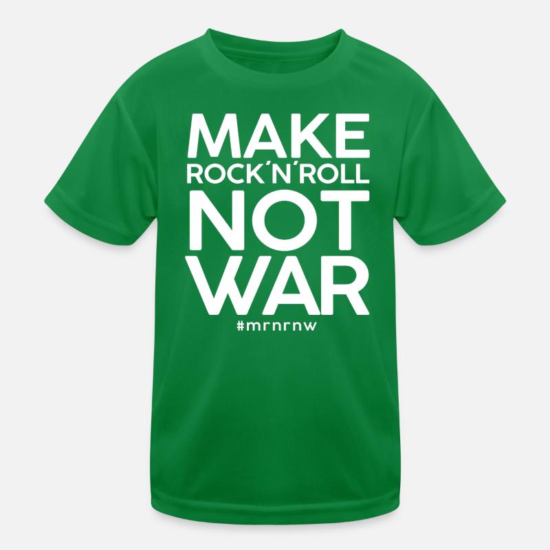 MAKE ROCK´N´ROLL NOT WAR Classic 2014-Version Kinder Funktions-T-Shirt