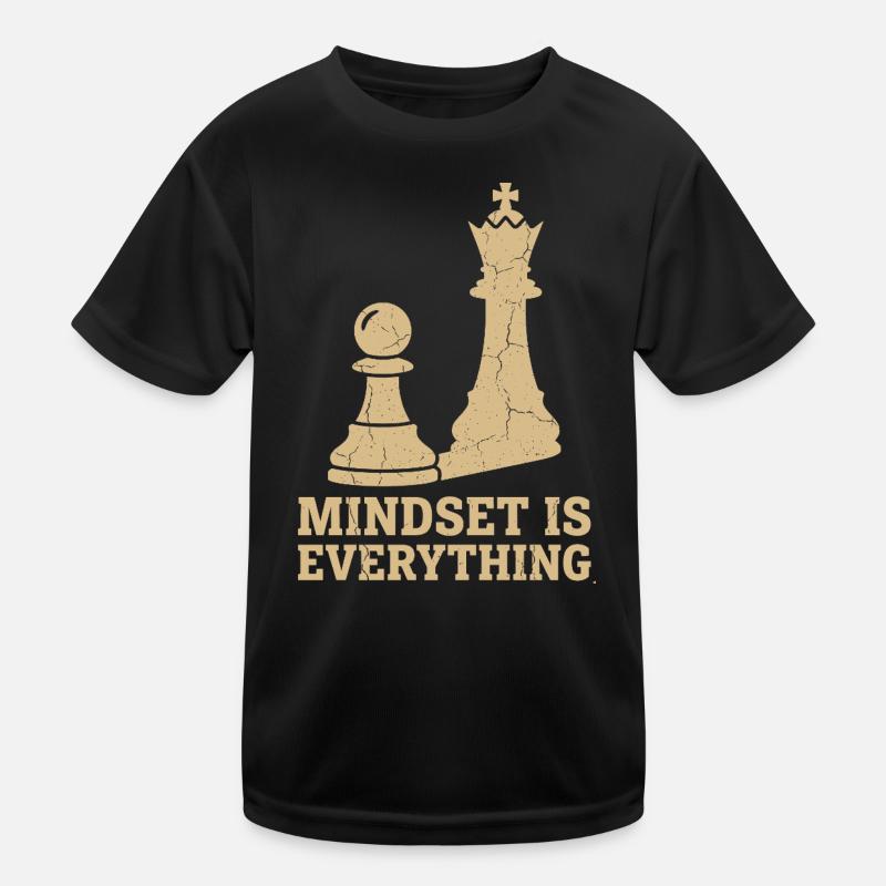 Mindset Is Everything – Chess Strategy Design Kinder Funktions-T-Shirt