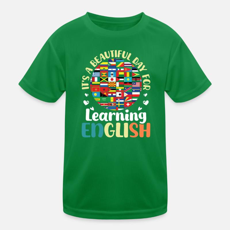 Professeur ELL Langue anglaise T-shirt sport Enfant