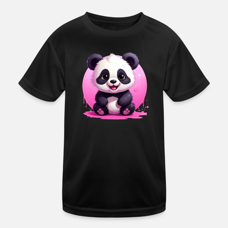 Niedlicher Panda Kinder Funktions-T-Shirt
