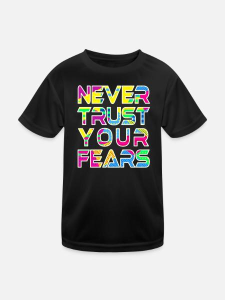 Never Fears W - Kids Functional T-Shirt - black