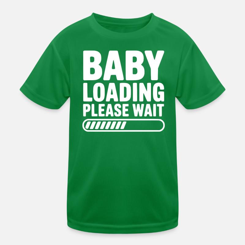 Baby Loading Please Wait Kids Functional T-Shirt