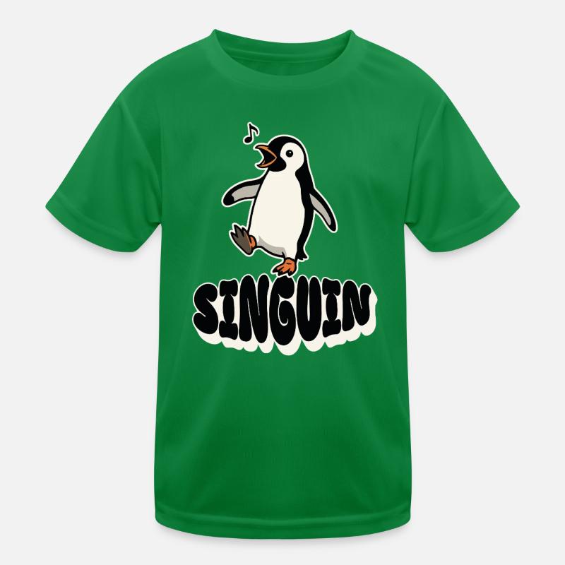 Pingouin chanteur - Singuin T-shirt sport Enfant