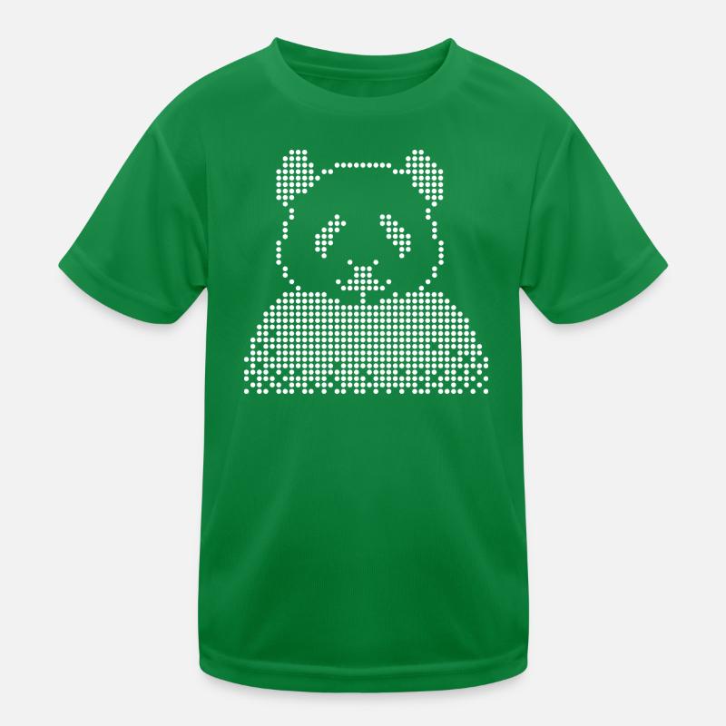 Panda Dot Art Tee Kinder Funktions-T-Shirt
