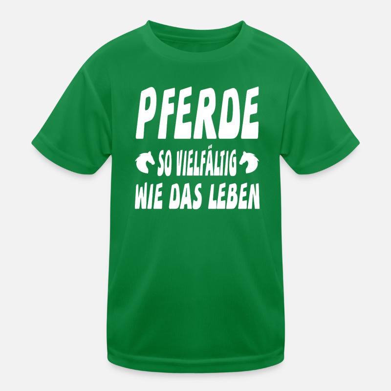 Pferde Kinder Funktions-T-Shirt