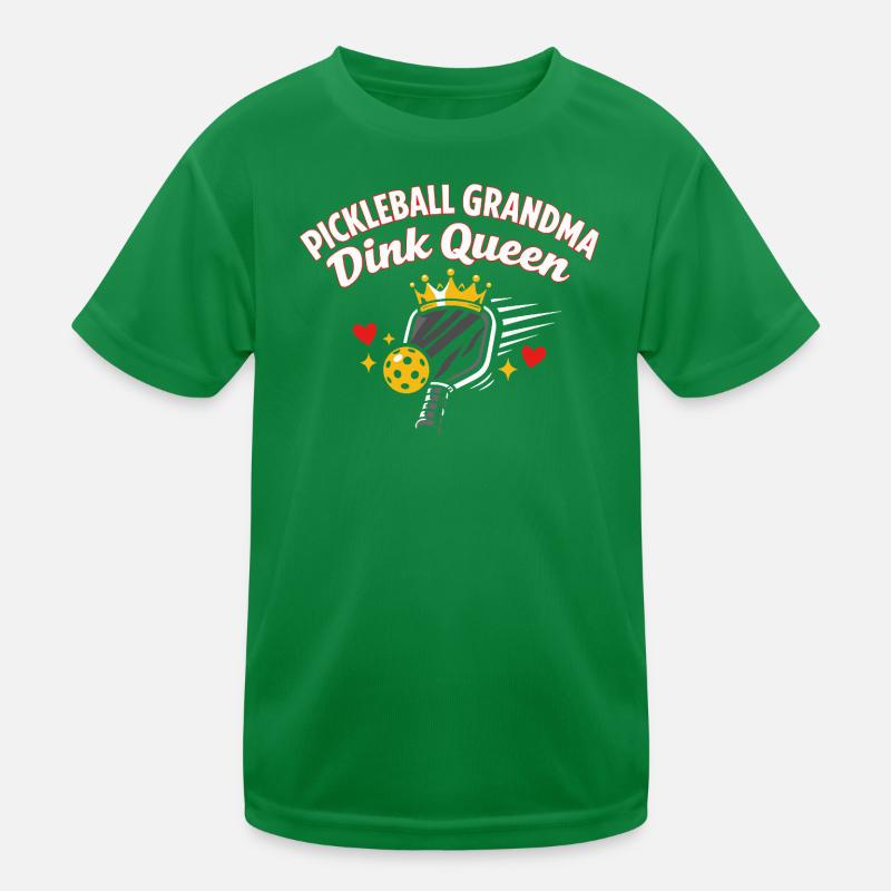 Pickleball-Großmutter Dink Queen Lustig Kinder Funktions-T-Shirt